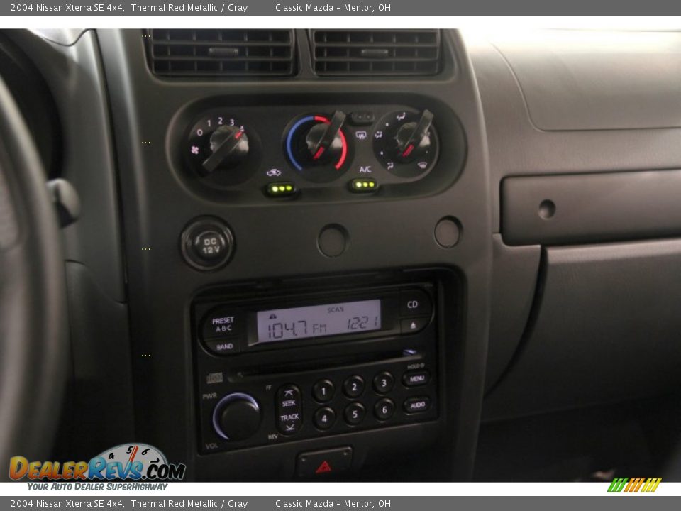 2004 Nissan Xterra SE 4x4 Thermal Red Metallic / Gray Photo #6