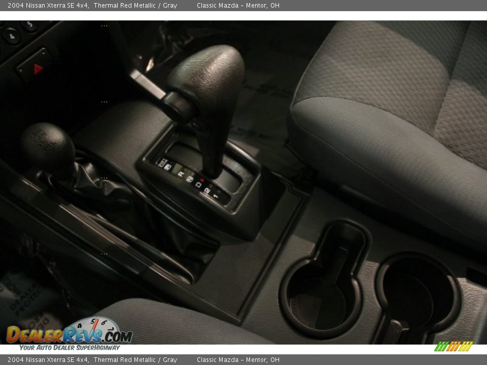 2004 Nissan Xterra SE 4x4 Thermal Red Metallic / Gray Photo #7