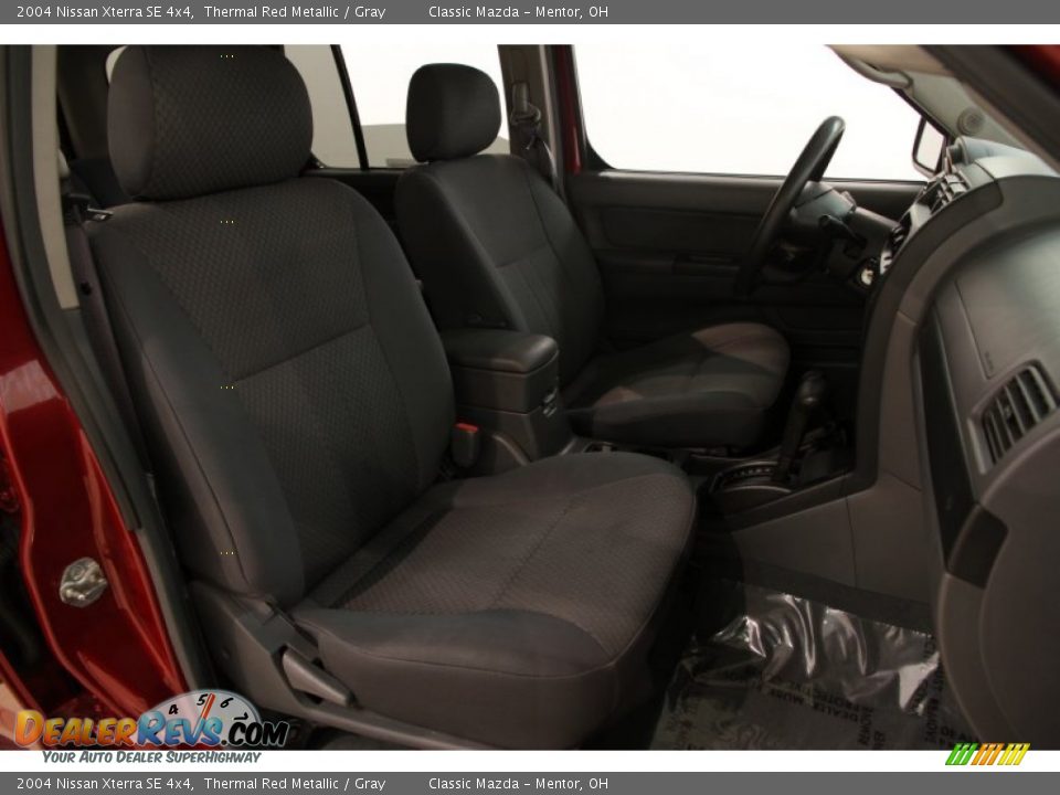 2004 Nissan Xterra SE 4x4 Thermal Red Metallic / Gray Photo #8