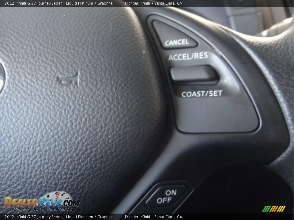 2012 Infiniti G 37 Journey Sedan Liquid Platinum / Graphite Photo #14