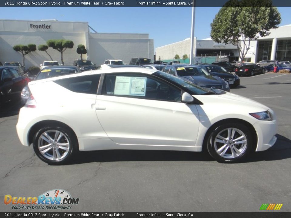 2011 Honda CR-Z Sport Hybrid Premium White Pearl / Gray Fabric Photo #5