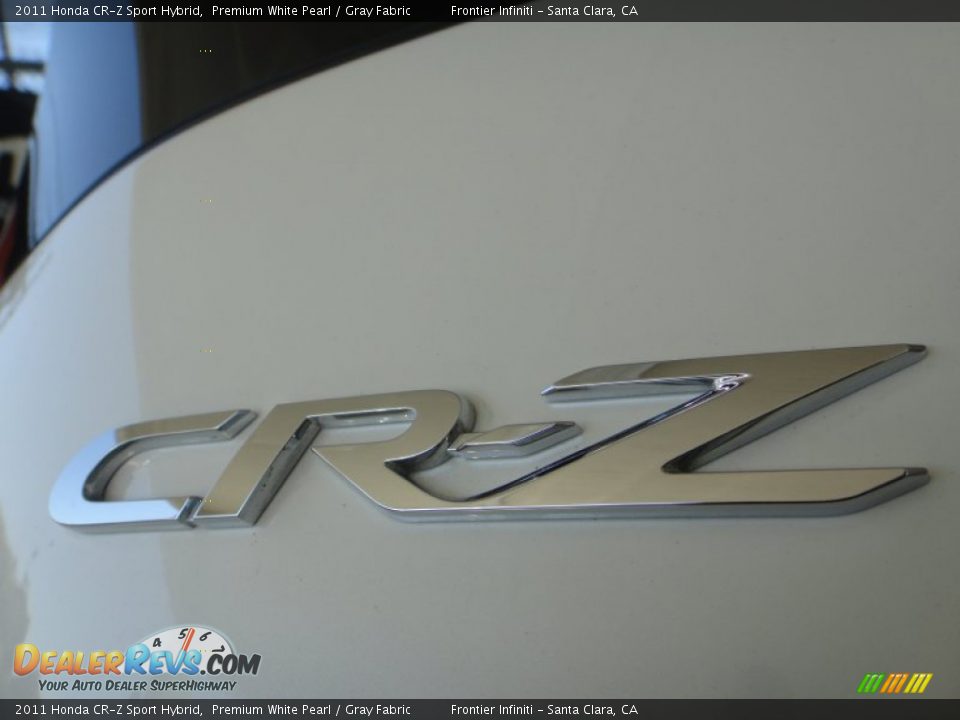 2011 Honda CR-Z Sport Hybrid Premium White Pearl / Gray Fabric Photo #16