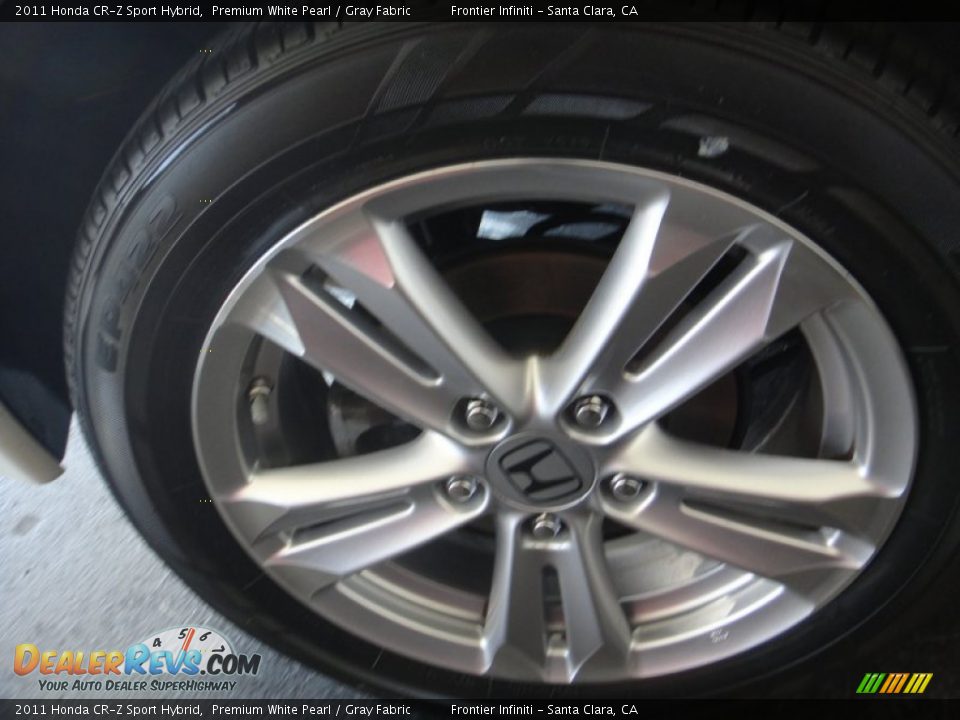 2011 Honda CR-Z Sport Hybrid Premium White Pearl / Gray Fabric Photo #18