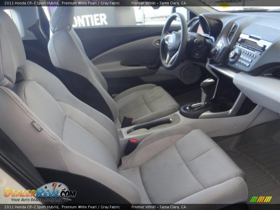 2011 Honda CR-Z Sport Hybrid Premium White Pearl / Gray Fabric Photo #20