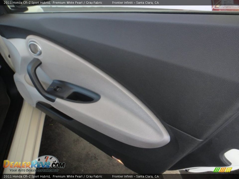 2011 Honda CR-Z Sport Hybrid Premium White Pearl / Gray Fabric Photo #21
