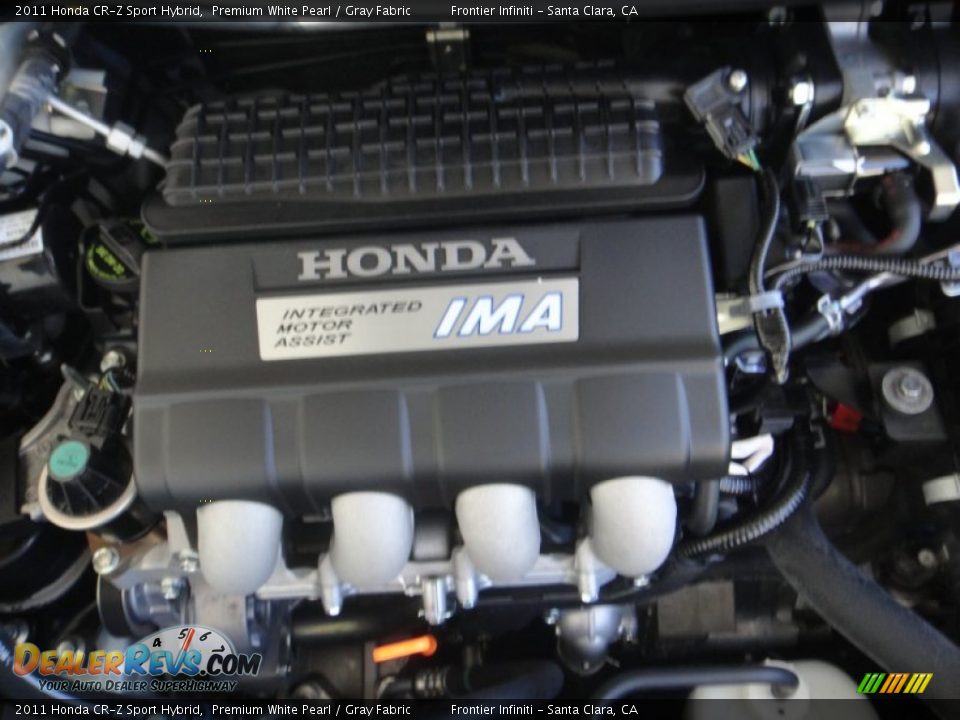 2011 Honda CR-Z Sport Hybrid Premium White Pearl / Gray Fabric Photo #22