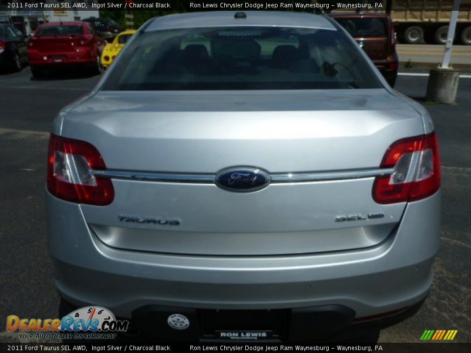 2011 Ford Taurus SEL AWD Ingot Silver / Charcoal Black Photo #4