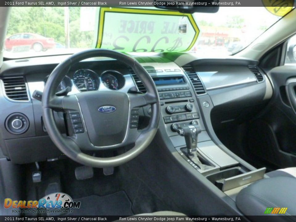 2011 Ford Taurus SEL AWD Ingot Silver / Charcoal Black Photo #12
