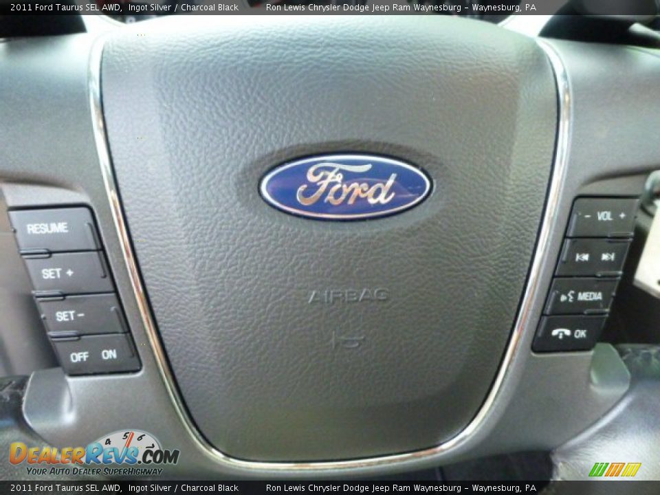 2011 Ford Taurus SEL AWD Ingot Silver / Charcoal Black Photo #17