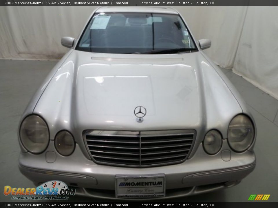 2002 Mercedes-Benz E 55 AMG Sedan Brilliant Silver Metallic / Charcoal Photo #2