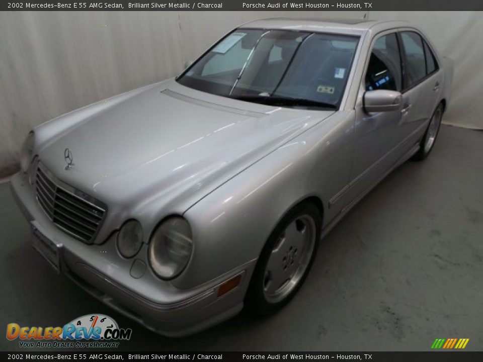 Front 3/4 View of 2002 Mercedes-Benz E 55 AMG Sedan Photo #3