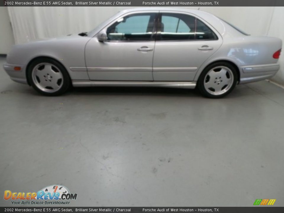 2002 Mercedes-Benz E 55 AMG Sedan Brilliant Silver Metallic / Charcoal Photo #4