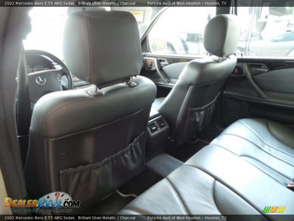 2002 Mercedes-Benz E 55 AMG Sedan Brilliant Silver Metallic / Charcoal Photo #29