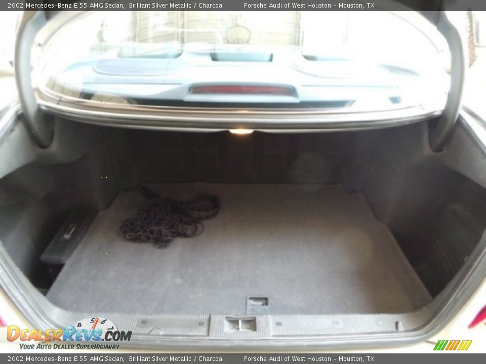 2002 Mercedes-Benz E 55 AMG Sedan Brilliant Silver Metallic / Charcoal Photo #34