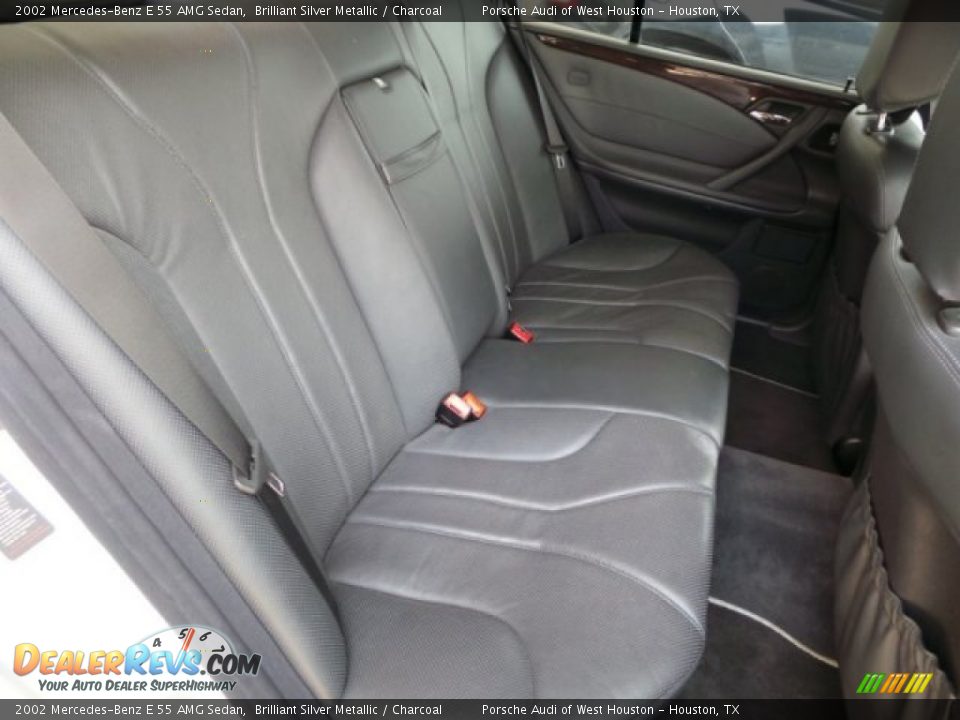 2002 Mercedes-Benz E 55 AMG Sedan Brilliant Silver Metallic / Charcoal Photo #36