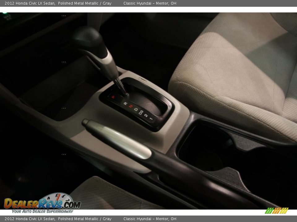 2012 Honda Civic LX Sedan Polished Metal Metallic / Gray Photo #9
