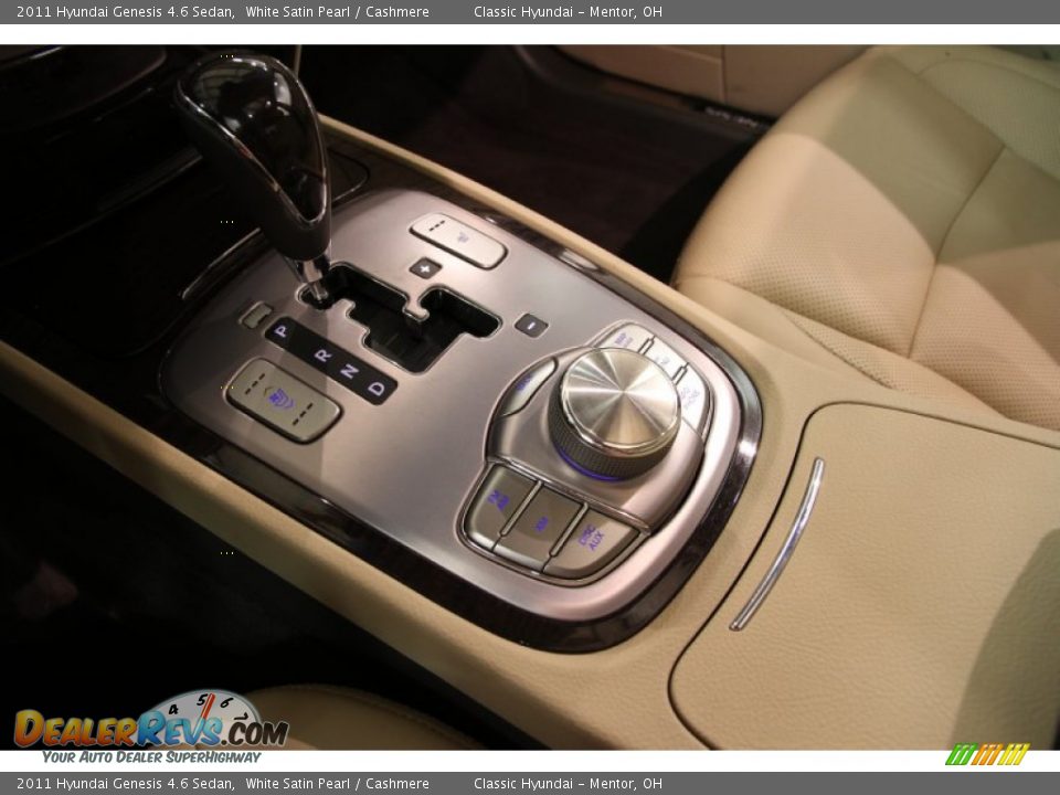 2011 Hyundai Genesis 4.6 Sedan White Satin Pearl / Cashmere Photo #12