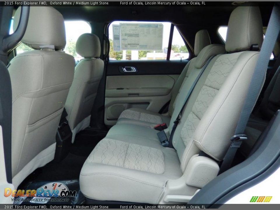 Rear Seat of 2015 Ford Explorer FWD Photo #7