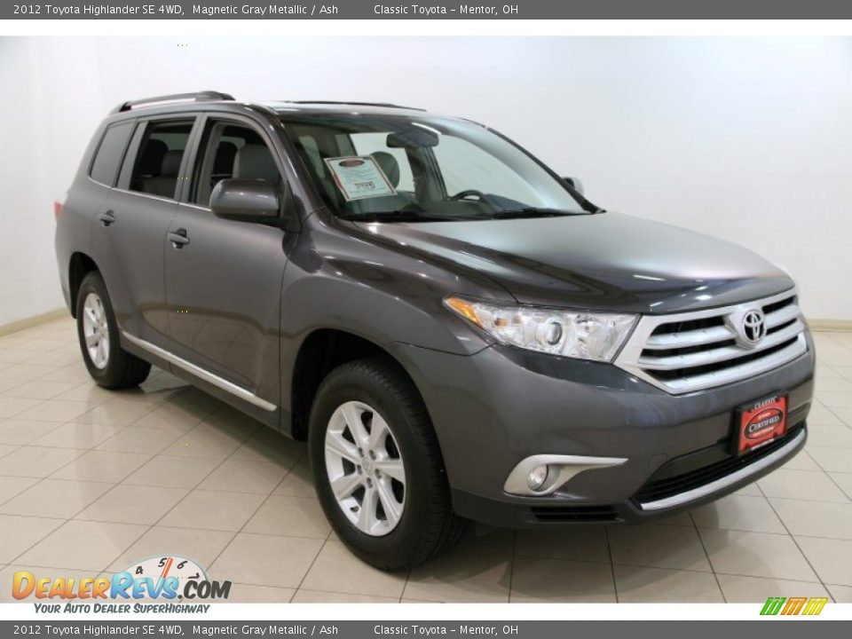 2012 Toyota Highlander SE 4WD Magnetic Gray Metallic / Ash Photo #1