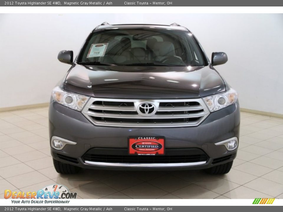 2012 Toyota Highlander SE 4WD Magnetic Gray Metallic / Ash Photo #2