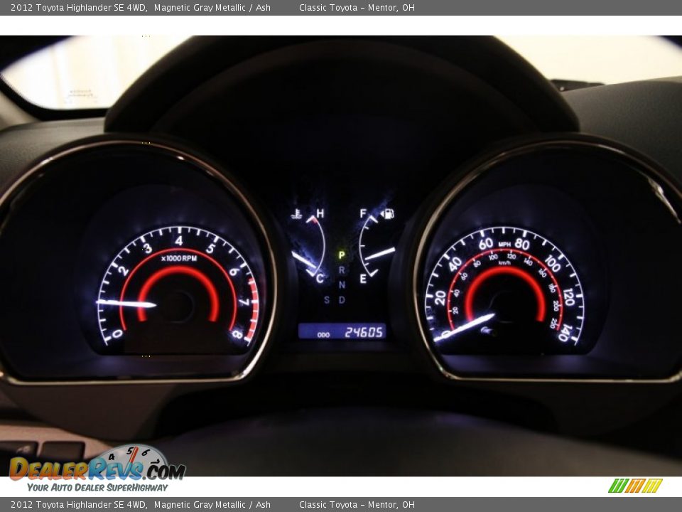 2012 Toyota Highlander SE 4WD Magnetic Gray Metallic / Ash Photo #7