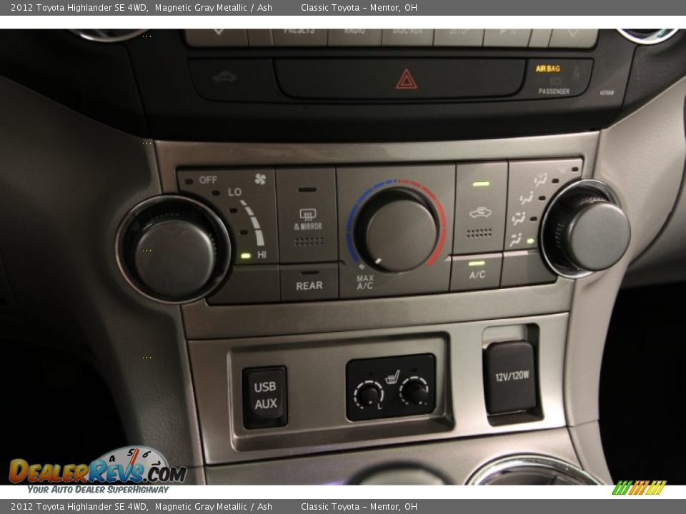 2012 Toyota Highlander SE 4WD Magnetic Gray Metallic / Ash Photo #11