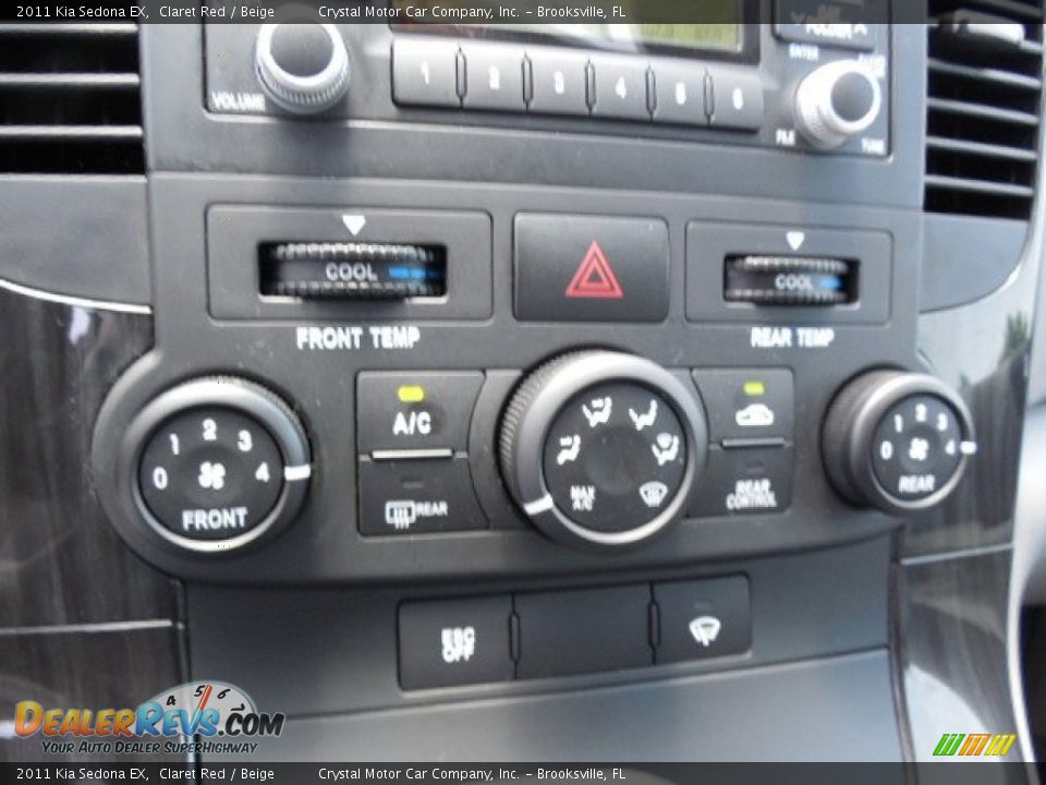Controls of 2011 Kia Sedona EX Photo #22
