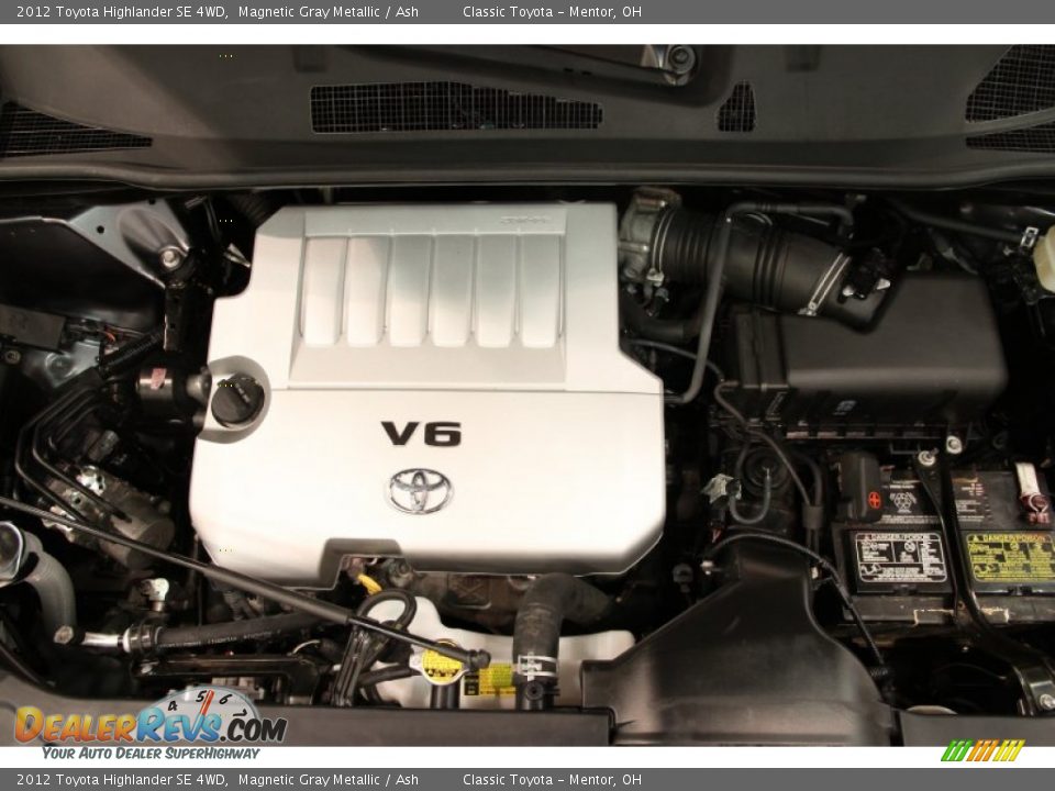 2012 Toyota Highlander SE 4WD Magnetic Gray Metallic / Ash Photo #19