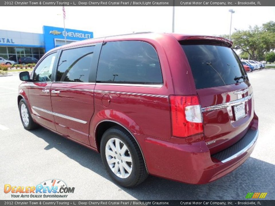 2012 Chrysler Town & Country Touring - L Deep Cherry Red Crystal Pearl / Black/Light Graystone Photo #3