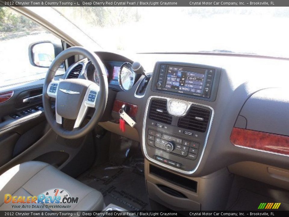 2012 Chrysler Town & Country Touring - L Deep Cherry Red Crystal Pearl / Black/Light Graystone Photo #14