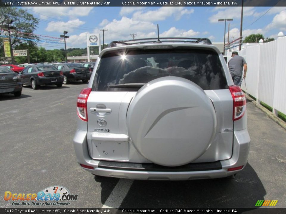 2012 Toyota RAV4 Limited 4WD Classic Silver Metallic / Ash Photo #5