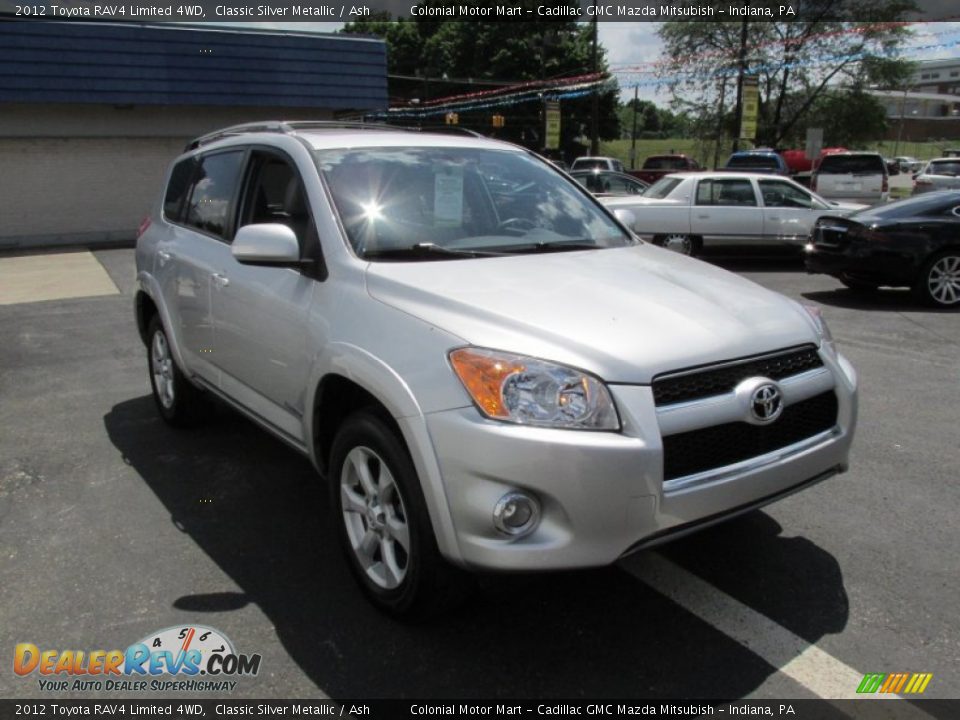 2012 Toyota RAV4 Limited 4WD Classic Silver Metallic / Ash Photo #7