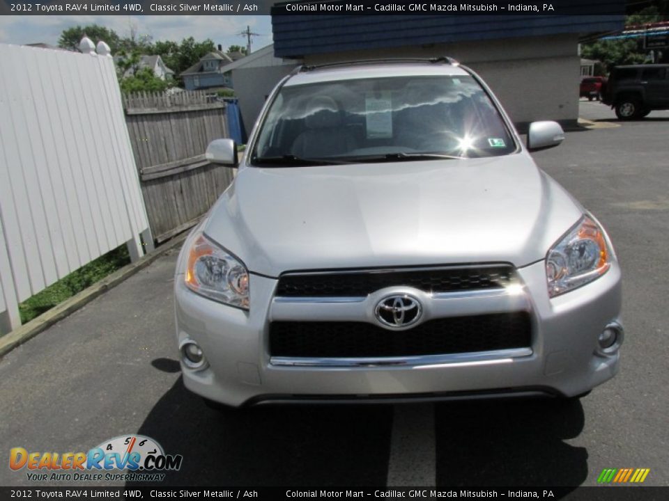 2012 Toyota RAV4 Limited 4WD Classic Silver Metallic / Ash Photo #8