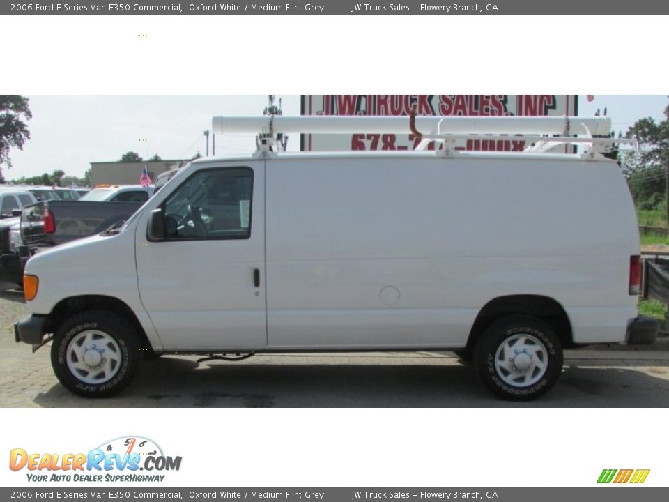 2006 Ford E Series Van E350 Commercial Oxford White / Medium Flint Grey Photo #3