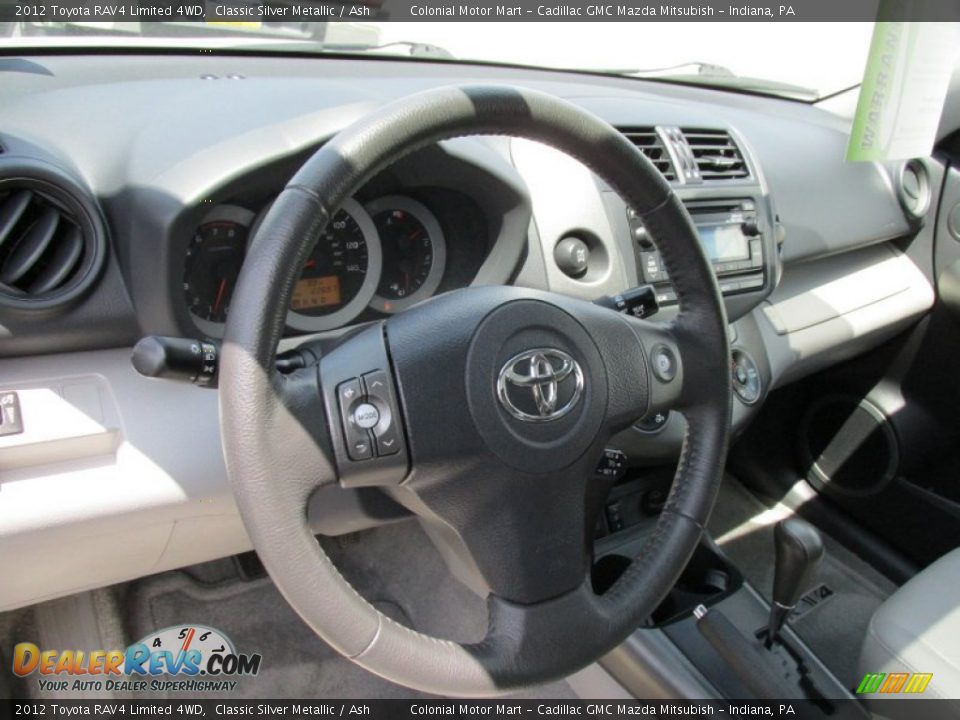 2012 Toyota RAV4 Limited 4WD Classic Silver Metallic / Ash Photo #15