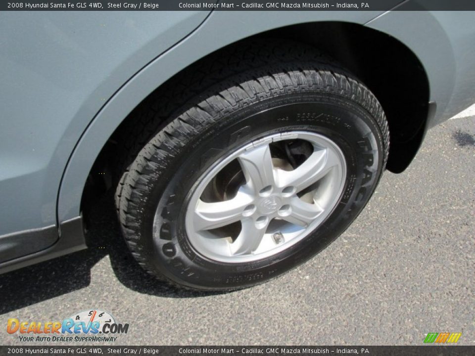 2008 Hyundai Santa Fe GLS 4WD Steel Gray / Beige Photo #3
