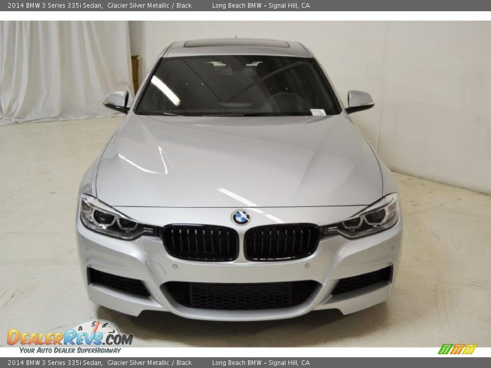 2014 BMW 3 Series 335i Sedan Glacier Silver Metallic / Black Photo #4