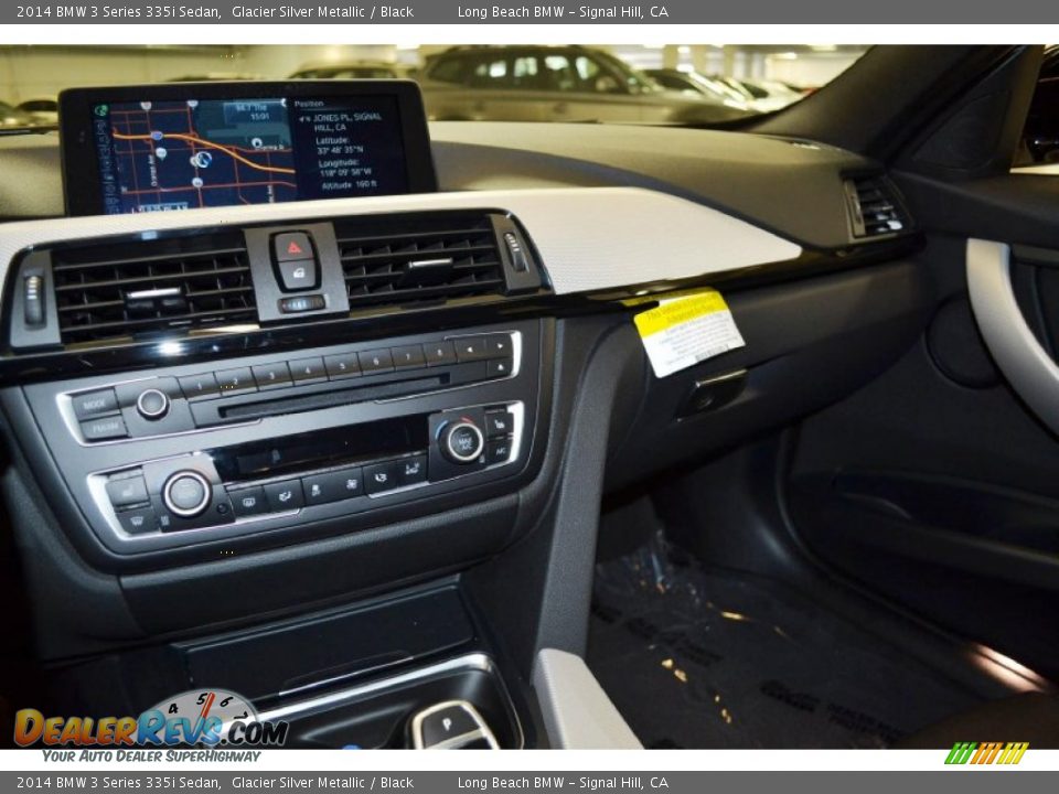 2014 BMW 3 Series 335i Sedan Glacier Silver Metallic / Black Photo #7