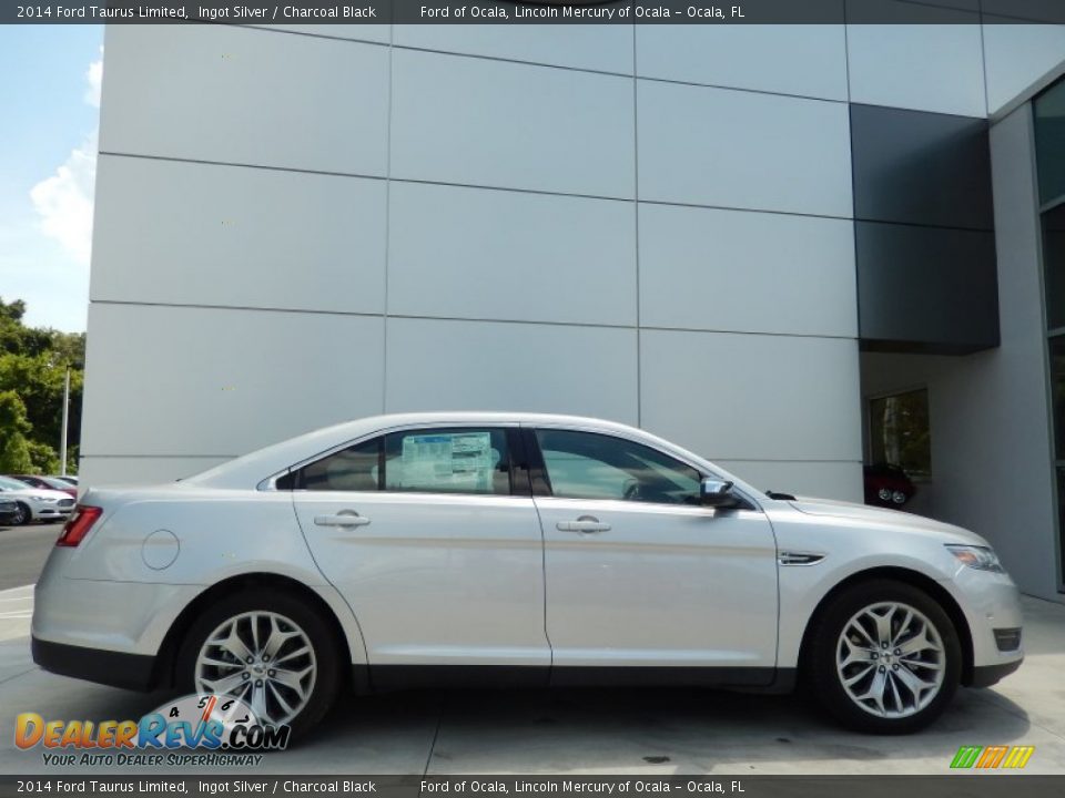2014 Ford Taurus Limited Ingot Silver / Charcoal Black Photo #3