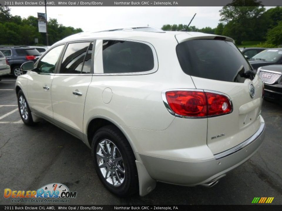2011 Buick Enclave CXL AWD White Opal / Ebony/Ebony Photo #7