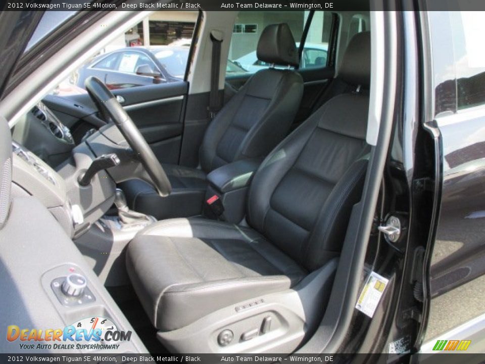 2012 Volkswagen Tiguan SE 4Motion Deep Black Metallic / Black Photo #10