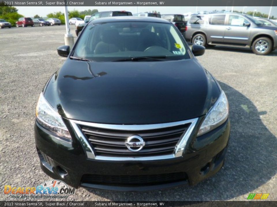 2013 Nissan Sentra SR Super Black / Charcoal Photo #2
