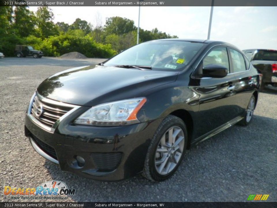 2013 Nissan Sentra SR Super Black / Charcoal Photo #3