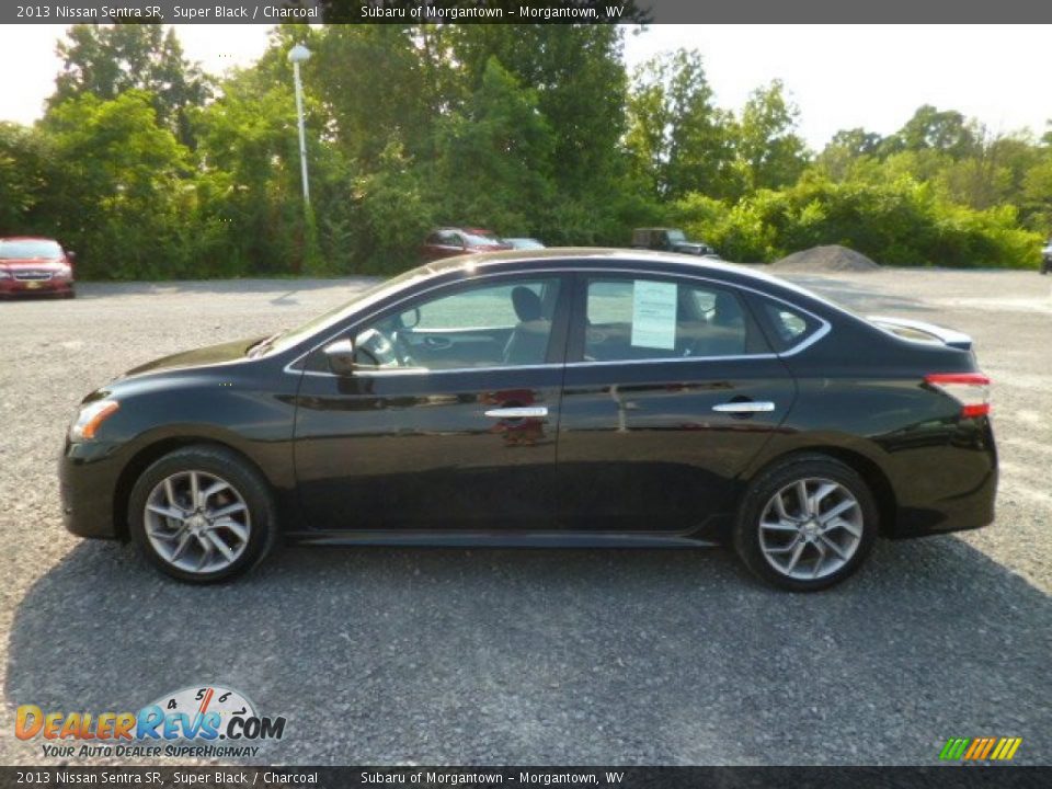 2013 Nissan Sentra SR Super Black / Charcoal Photo #8
