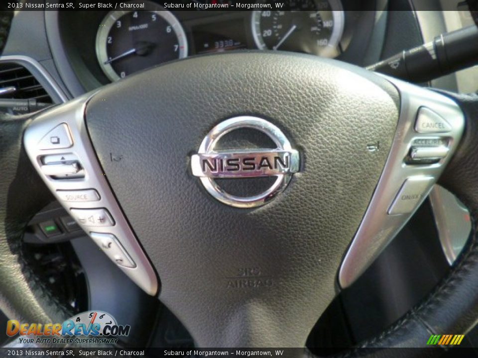 2013 Nissan Sentra SR Super Black / Charcoal Photo #18