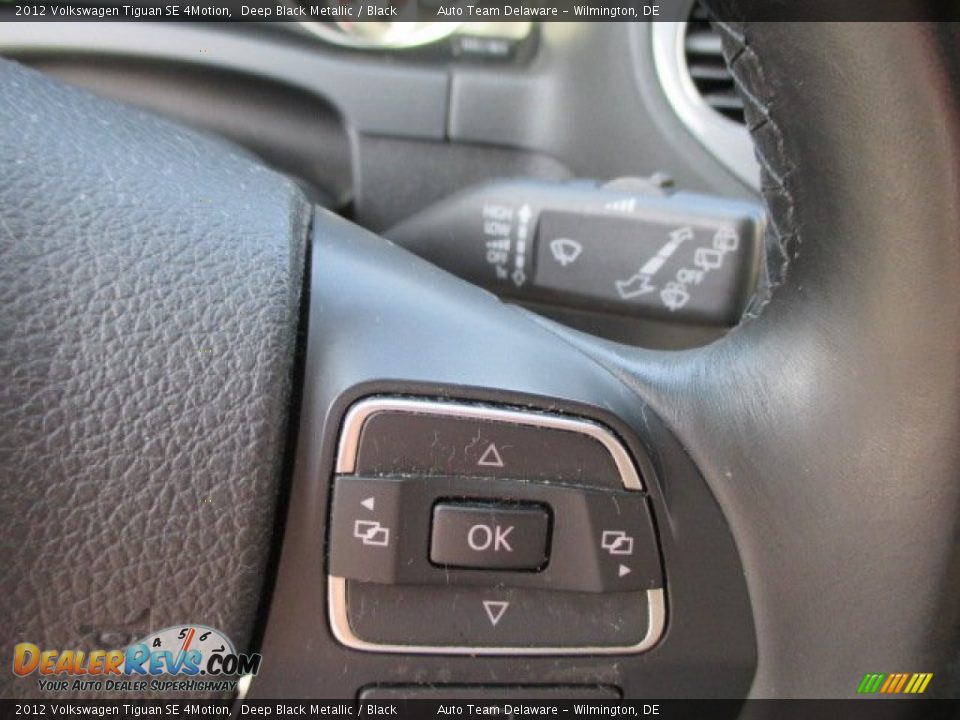 2012 Volkswagen Tiguan SE 4Motion Deep Black Metallic / Black Photo #35