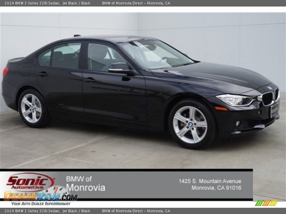 2014 BMW 3 Series 328i Sedan Jet Black / Black Photo #1