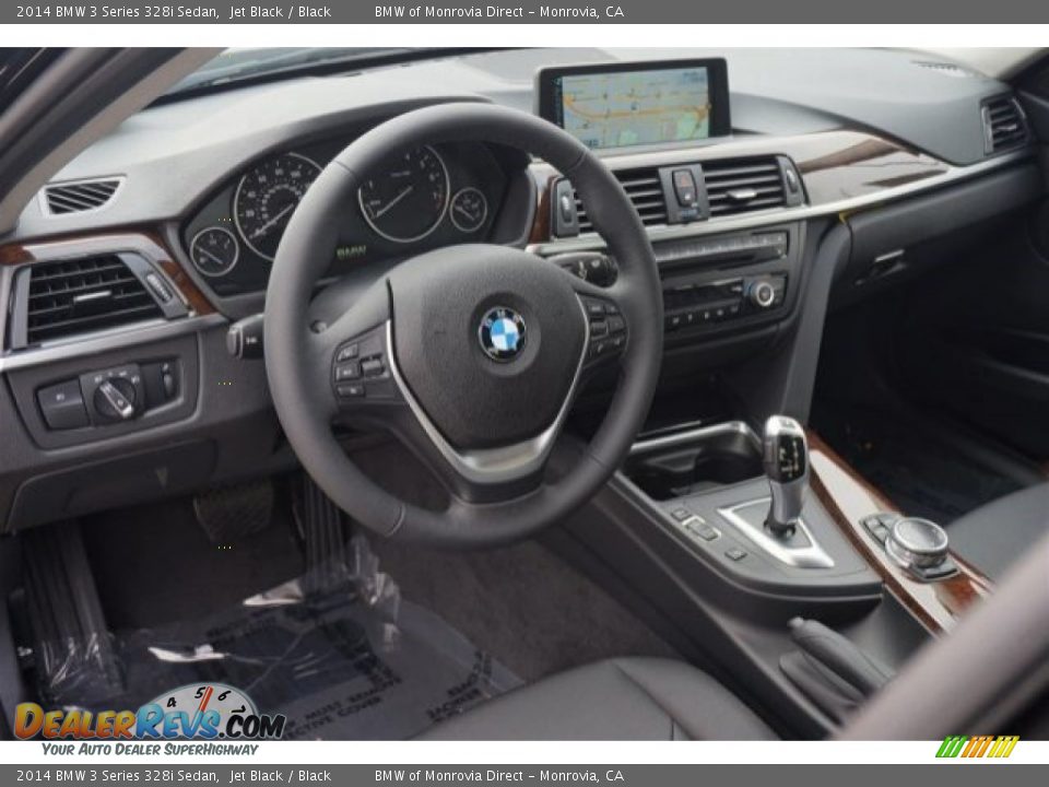 2014 BMW 3 Series 328i Sedan Jet Black / Black Photo #6