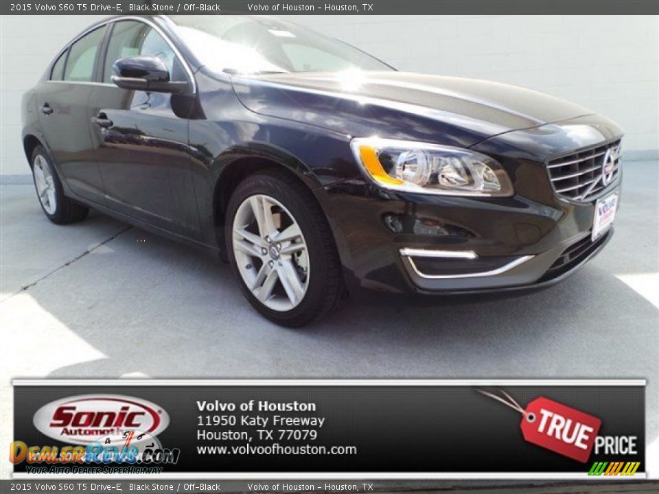 2015 Volvo S60 T5 Drive-E Black Stone / Off-Black Photo #1