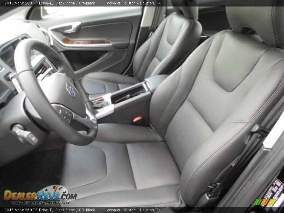 2015 Volvo S60 T5 Drive-E Black Stone / Off-Black Photo #9